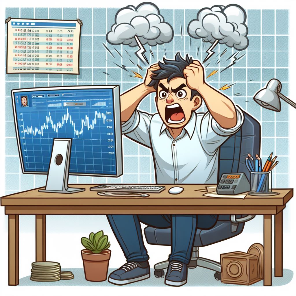 Frustrated trader
